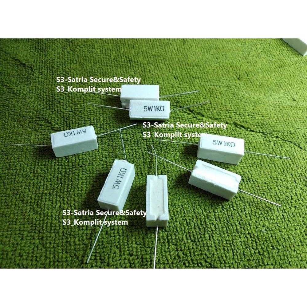 R5W1K 5W 1K Kapur 5 W watt 1 K Resistor 5W 5W1K R 5Watt