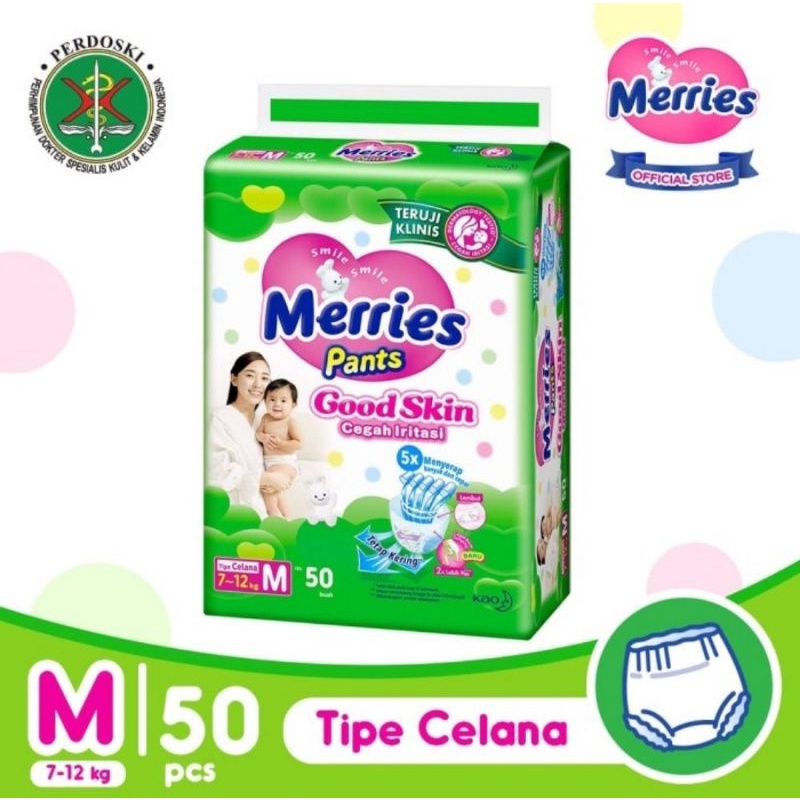 Merries Pants Good Skin S, M, L, XL, XXL/Popok Bayi Sekali Pakai