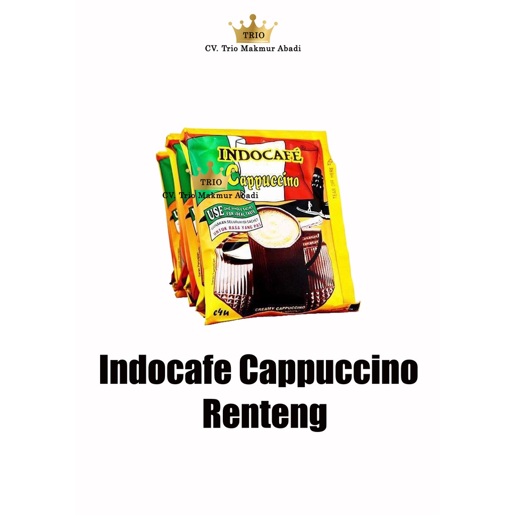 

Indocafe kopi Cappuccino 25g Renteng