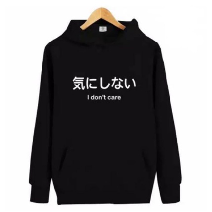 GN Fashion Sweater Japan I Dont Care Hoodie Jumper I Dont Care Pria & Wanita SIZE M-XXL
