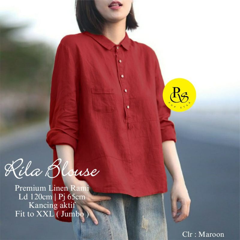 RILA BLOUSE BAJU WANITA TERBARU