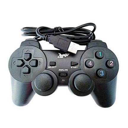 ITSTORE Game pad single hitam // Stik pc single hitam // stik pc getar kwalitas super gamepad joystick