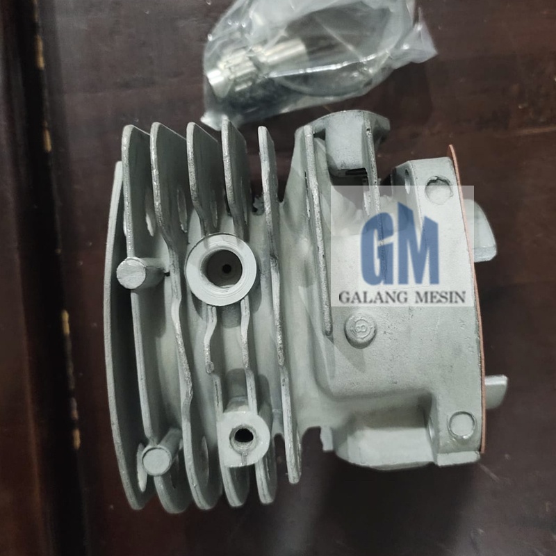 Cylinder Block Assy Chainsaw untuk VPRO 9900 / 9800 Blok Gergaji Mesin Singso V PRO 365 + Piston 1 r