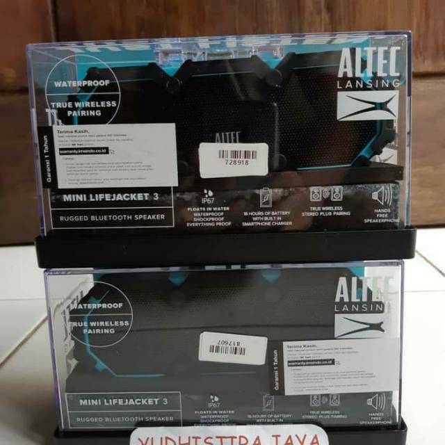 Altec Lansing Mini Lifejacket 3 Waterproof True Wireless Pairing Speaker Original