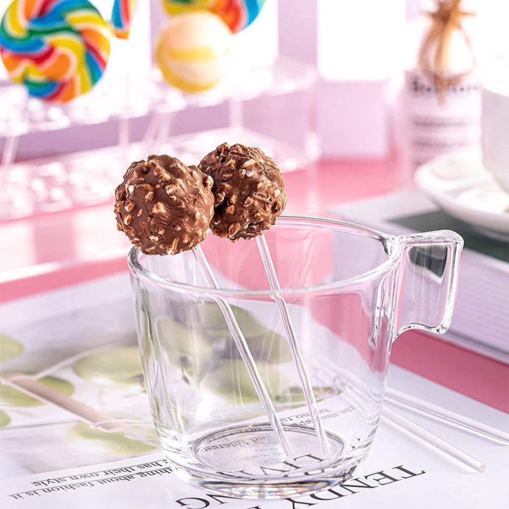 [Elegan] Stik Lolipop Dessert Traktir Putih DIY Paper Candy Aksesoris