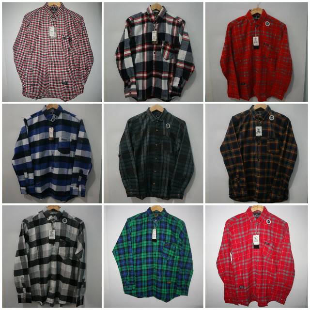 [MOTIF RANDOM] KEMEJA FLANEL CASUAL LENGAN PANJANG PRIA