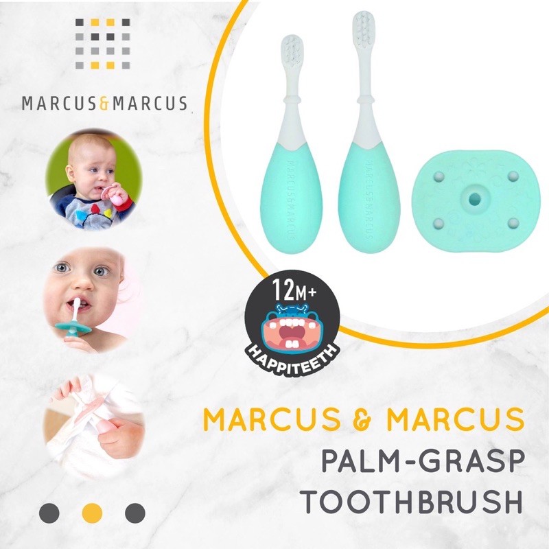 Marcus &amp; Marcus Palm Grasp Toddler Training Toothbrush - Sikat Gigi Bayi