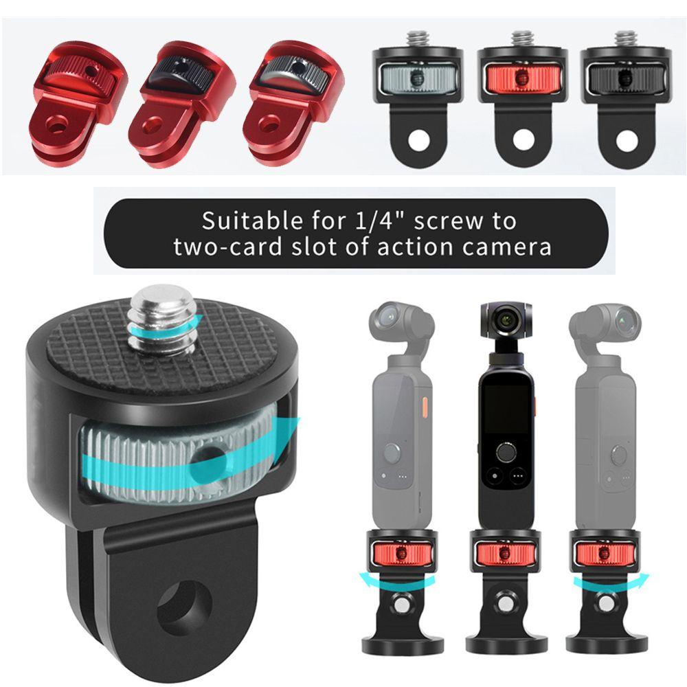 TOP GOPRO Tripod Adapter 360Rotating Stand Aksesoris Kamera Sekrup1/4Inch Untuk Gopro10 9 Insta360 One X2 DJI Action2