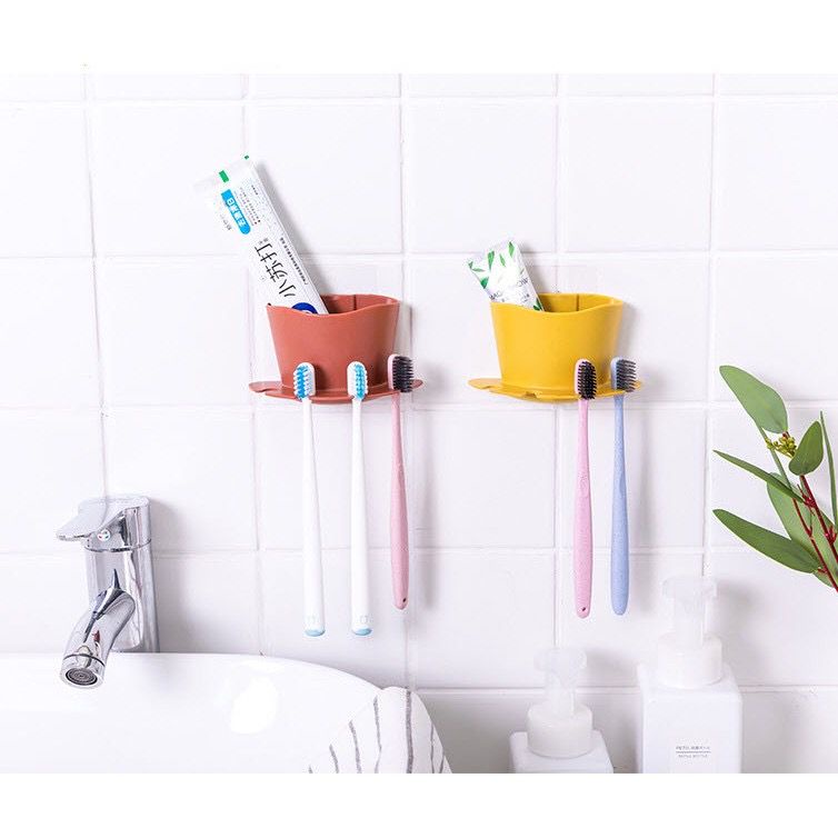 Gantungan Sikat Gigi Odol Tempel Dinding Tooth Brush Holder Rak Tempat Sabun