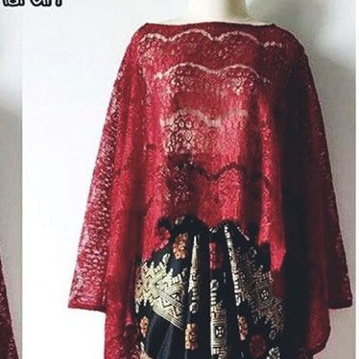 Kebaya Atasan Cape Glitter Fushia dan Lainnya