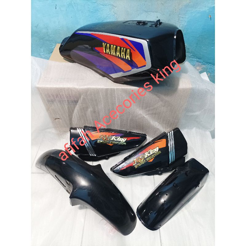 body set rx king master tahun 1997 hitam ori original tangki spakbor dop aki komplit