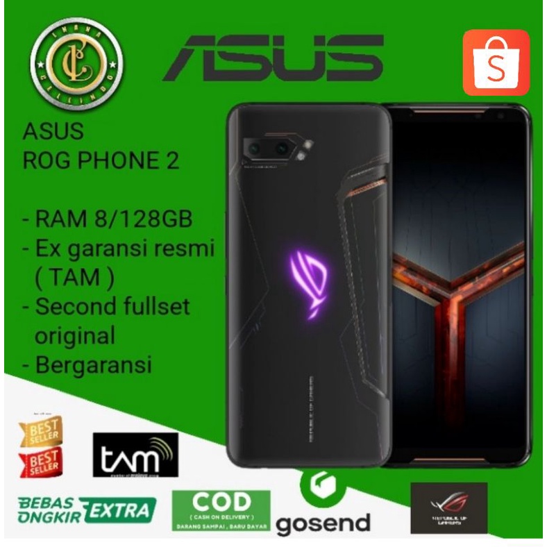 Asus rog phone 2 8/128gb fullset second