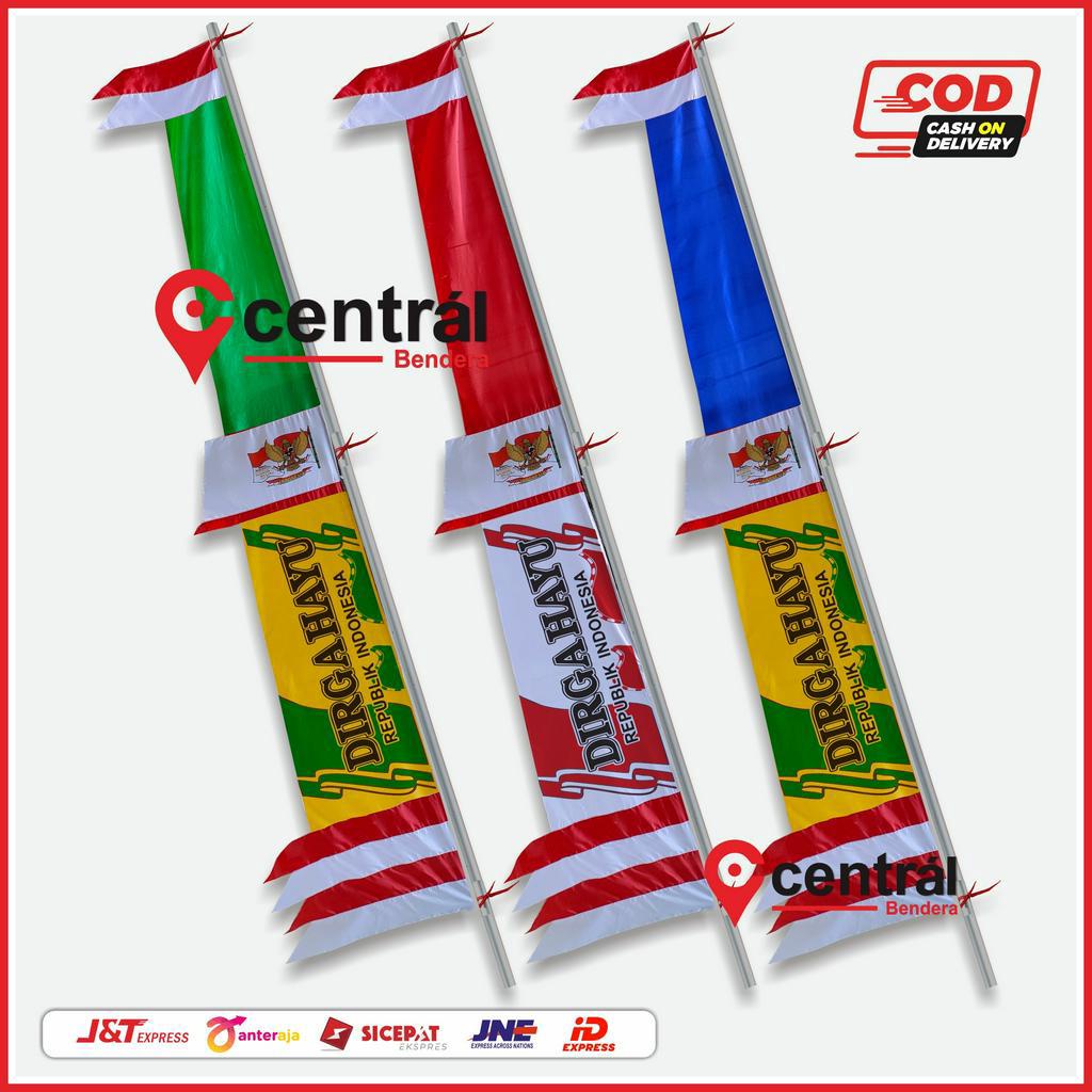 BENDERA UMBUL UMBUL | UMBUL UMBUL BANDIR PLAT GARUDA DIRGAHAYU 3,3 Meter