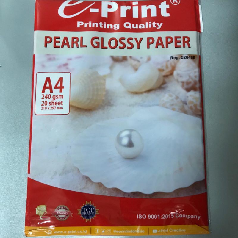 

Kertas glossy pearl Glossy Paper A4 240gsm