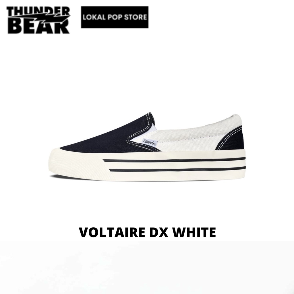 Sepatu Thunderbear Voltaire DX White - Shoes Thunderbear Original - Sepatu Slipon