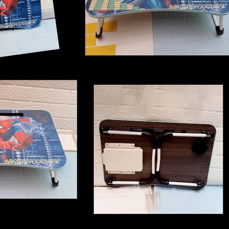 ☋ PROMO  MEJA LIPAT ANAK DEWASA POLOS / KARAKTER LACI MEJA LAPTOP MEJA BELAJAR ✼