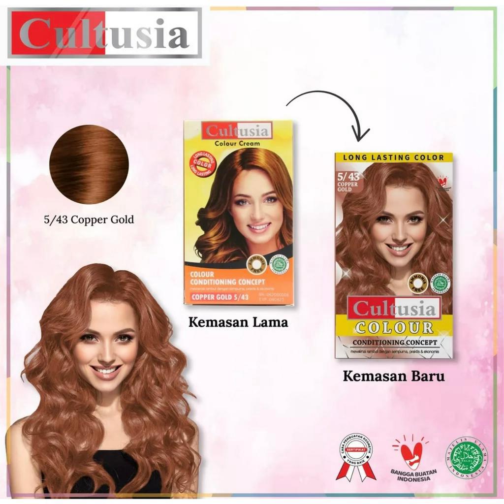 Cultusia Hair Color Copper Gold 5 43 30 ML