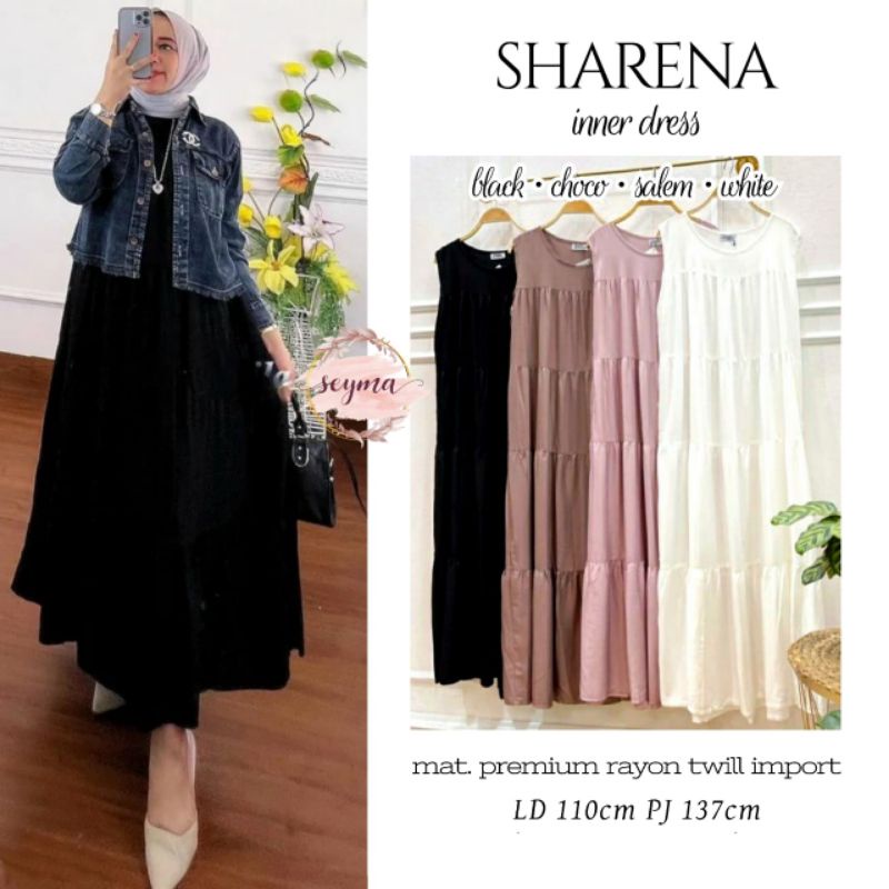 Sharena Inner Dress Babydoll Rayon Twill Premium