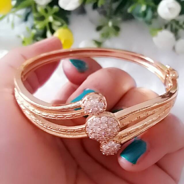 Gelang bangle lapis emas 22k