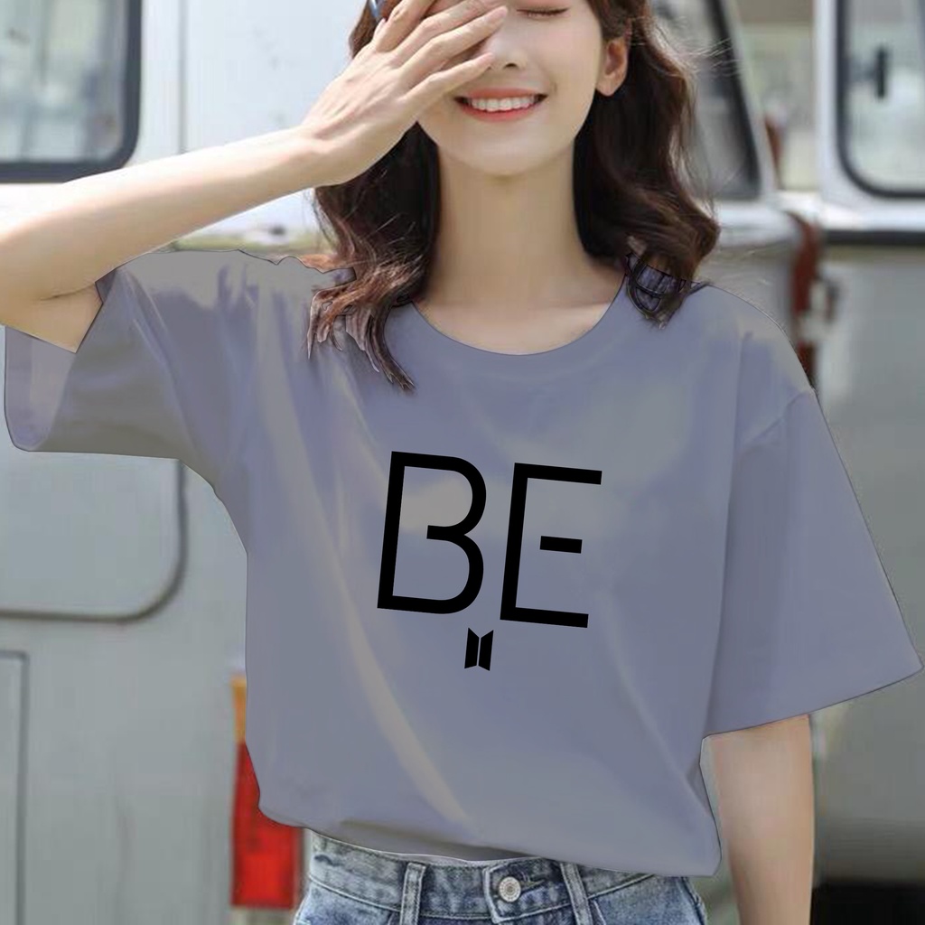 CALVIERO SHOP - BAJU KAOS ATASAN WANITA PRINT LOGO BE