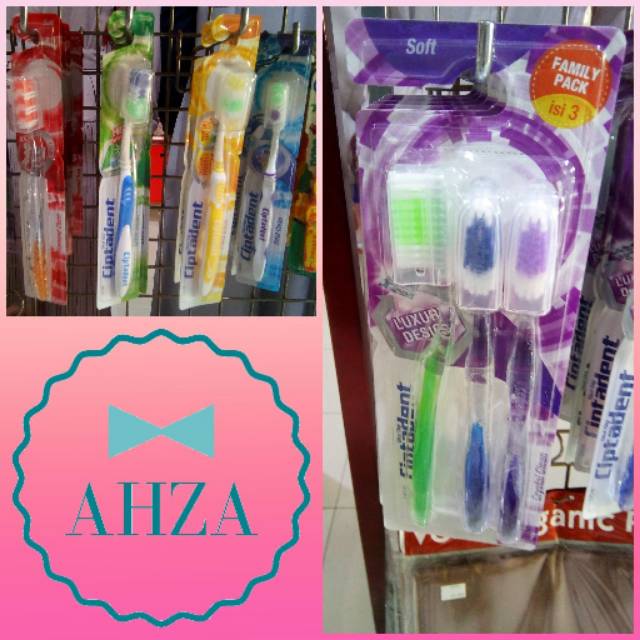 AHZA CIPTADENT SIKAT GIGI FLEXI CLEAN/DIAMOND CLEAN/EXTRA CLEAN/CRYSTAL CLEAN