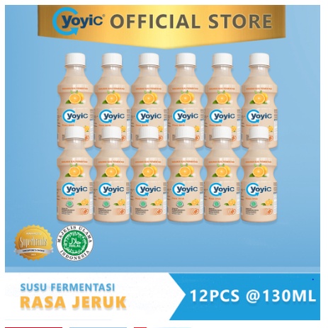 YOYIC FERMENTASI MILK 130ML KEMASAN PACK (ISI 12PCS)
