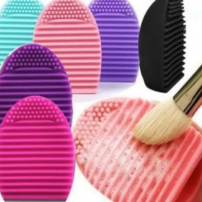 Egg Brush Cleaner Makeup Alat Pembersih Kuas Makeup