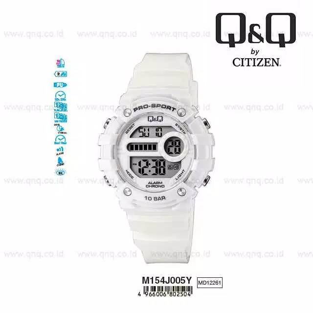 Baru Q&amp;Q QnQ QQ Original Jam Tangan Digital - M154 M154J Water Resist - M154J005Y