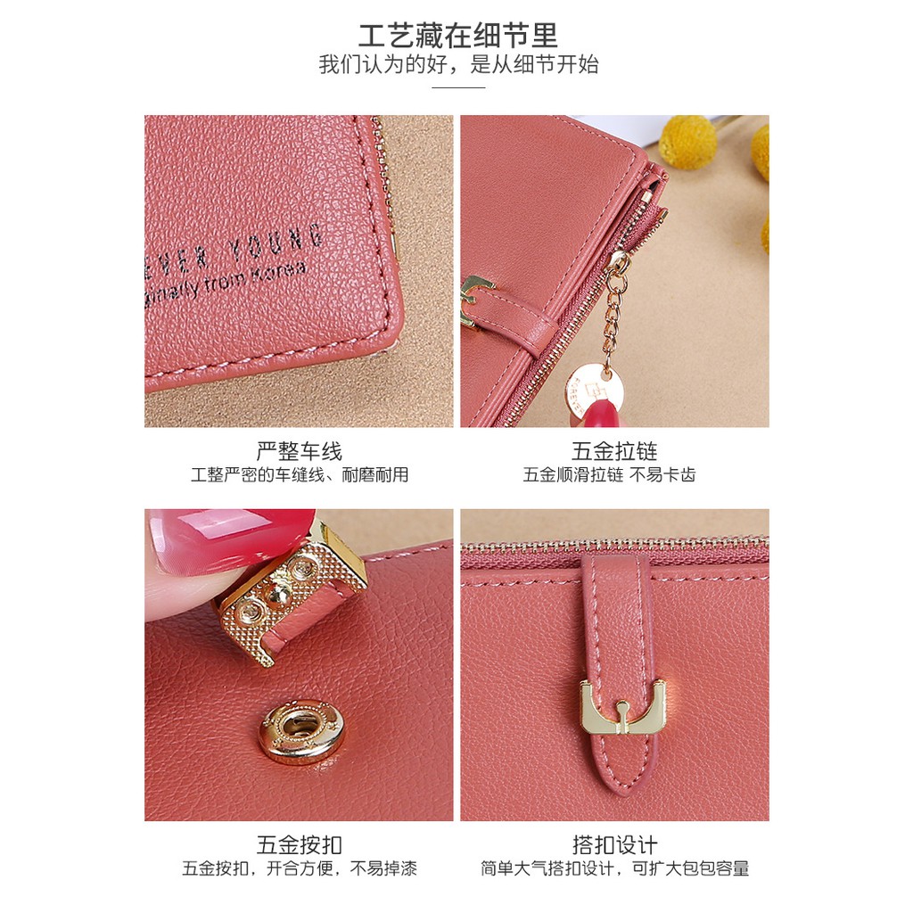 KhatinStore Dompet Panjang Premium Pria dan Wanita Import Premium wallet FOREVER YOUNG 4 IN 1 - 368