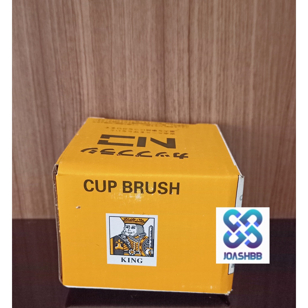 Sikat Kawat Mangkok KING 3'' Kuning / Cup Brush Gerinda