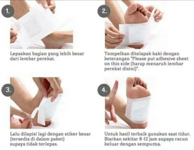 KINOKI GOLD KLEANSING DETOX FOOT PADS ISI 10 LEMBAR