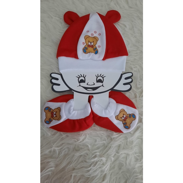 Topi Sepatu Set Bayi/ Topi Baby/Sepatu Baby