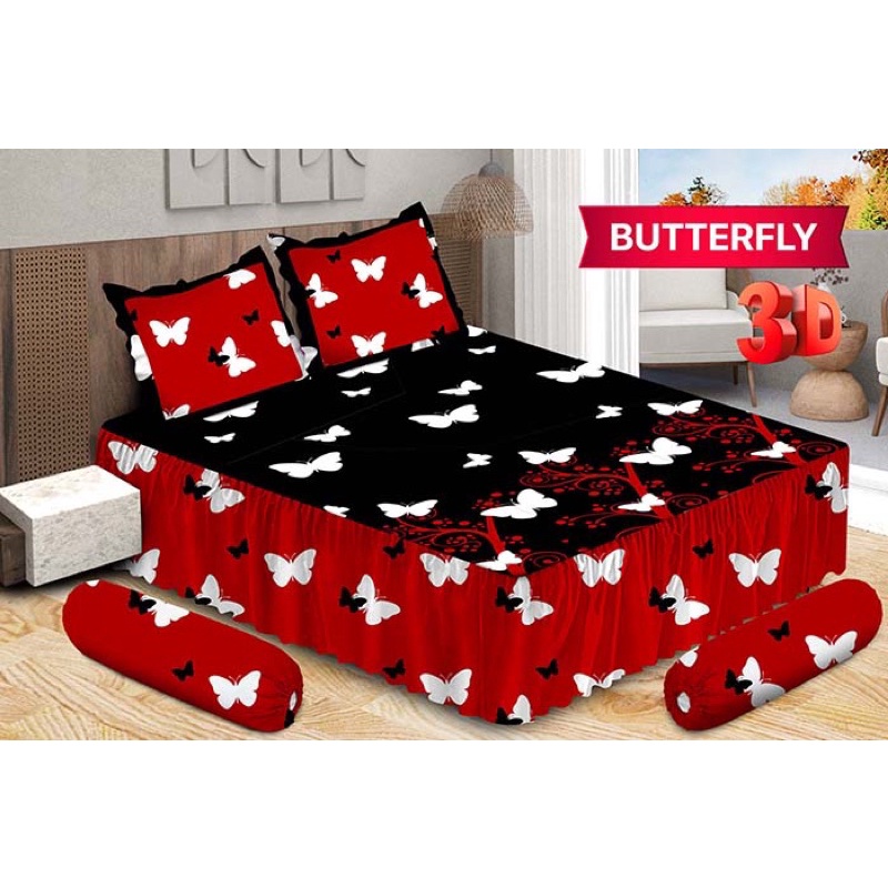 (BISA COD) SPREI BONITA RUMBAI UK 180*200 CM