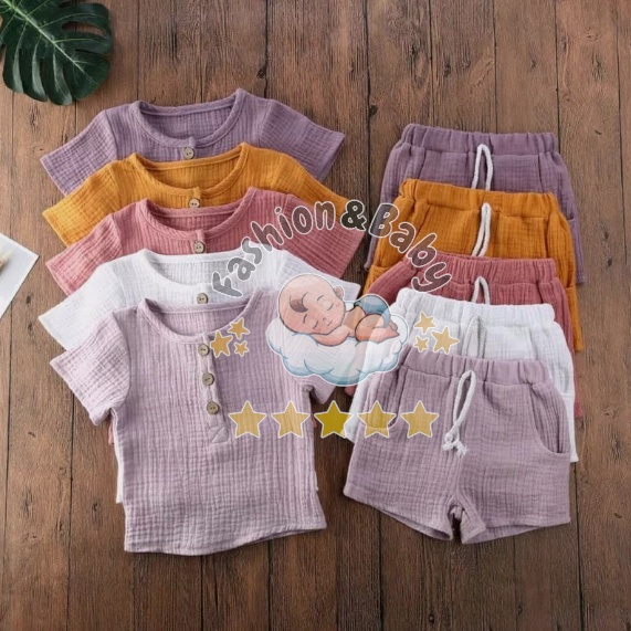 Setelan Pendek LINEN  (SNI) // Stelan Kemeja Anak Bahan IMPORT PREMIUM