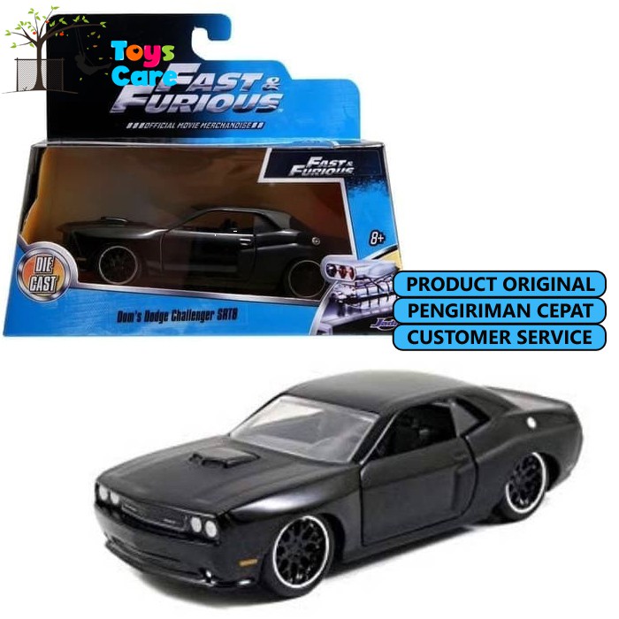 Jual Jada Skala 32 Fast And Furious Dom Dodge Challenger Srt8 Hitam Doms Toretto Charger 9720