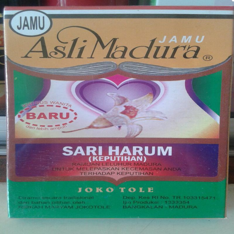 Sari Harum (keputihan) kapsul Asli Madura Joko Tole