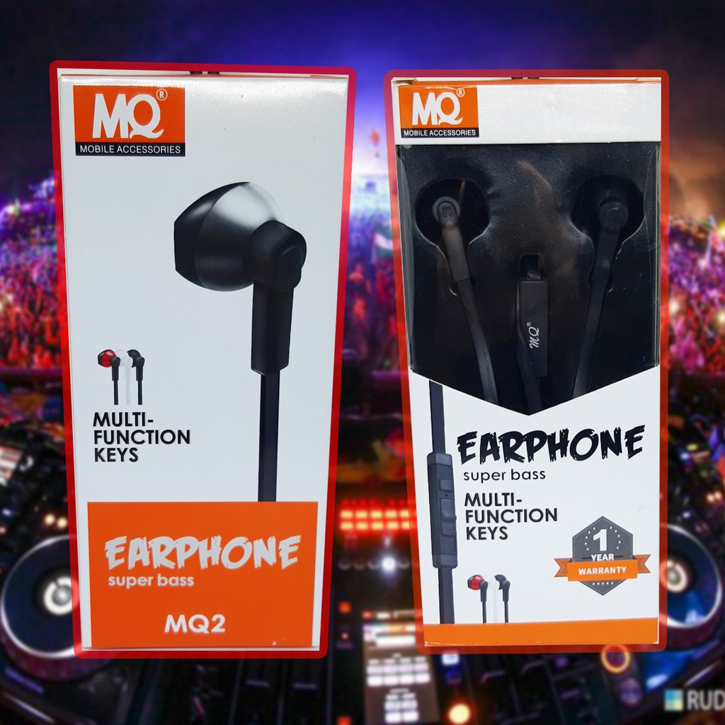 Headphone MQ2 Earphone Super Bass Murah Headset Multifunction Keys