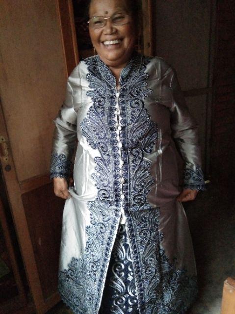 Realpict Stelan Jomjom Bahan Tafeta Aplikasi Bordir