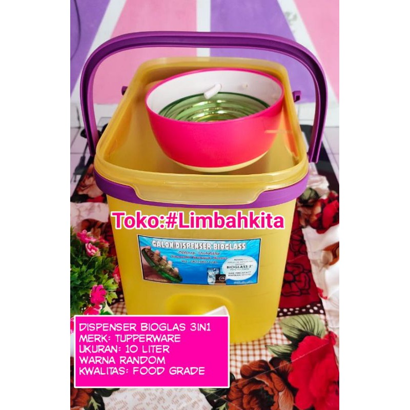 DispenserBioglass Tuperware