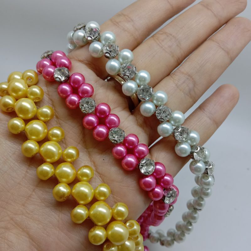 Mutiara rangkai/payet mutiara per 1cm