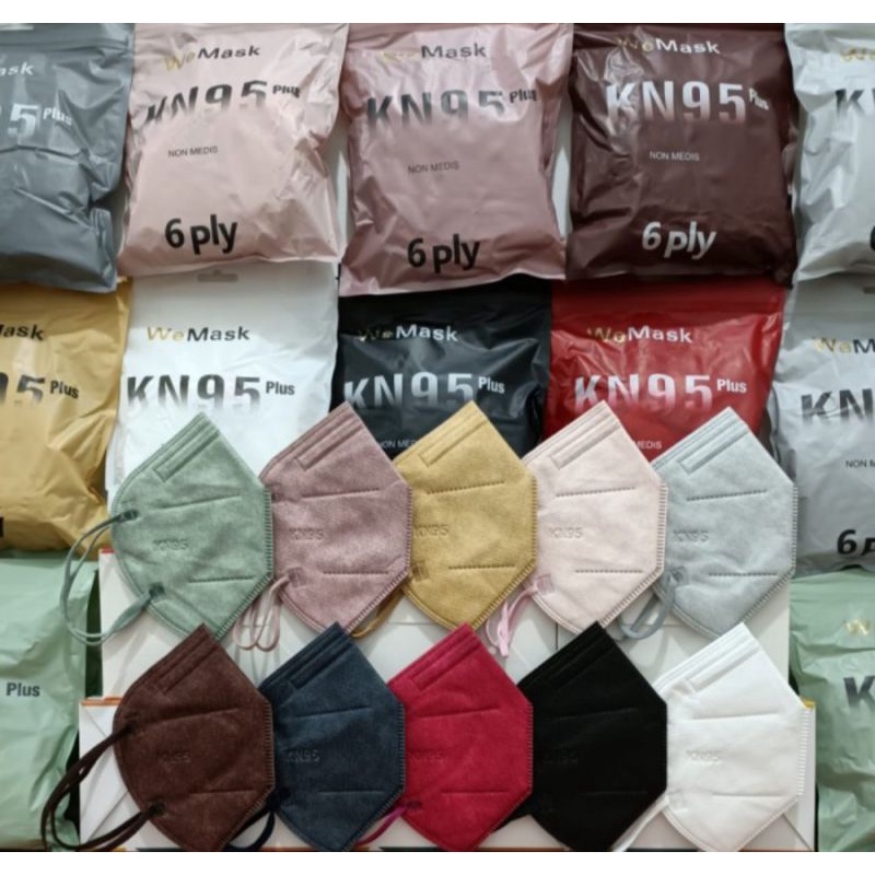 masker KN95plus wemask 6ply isi 10pc