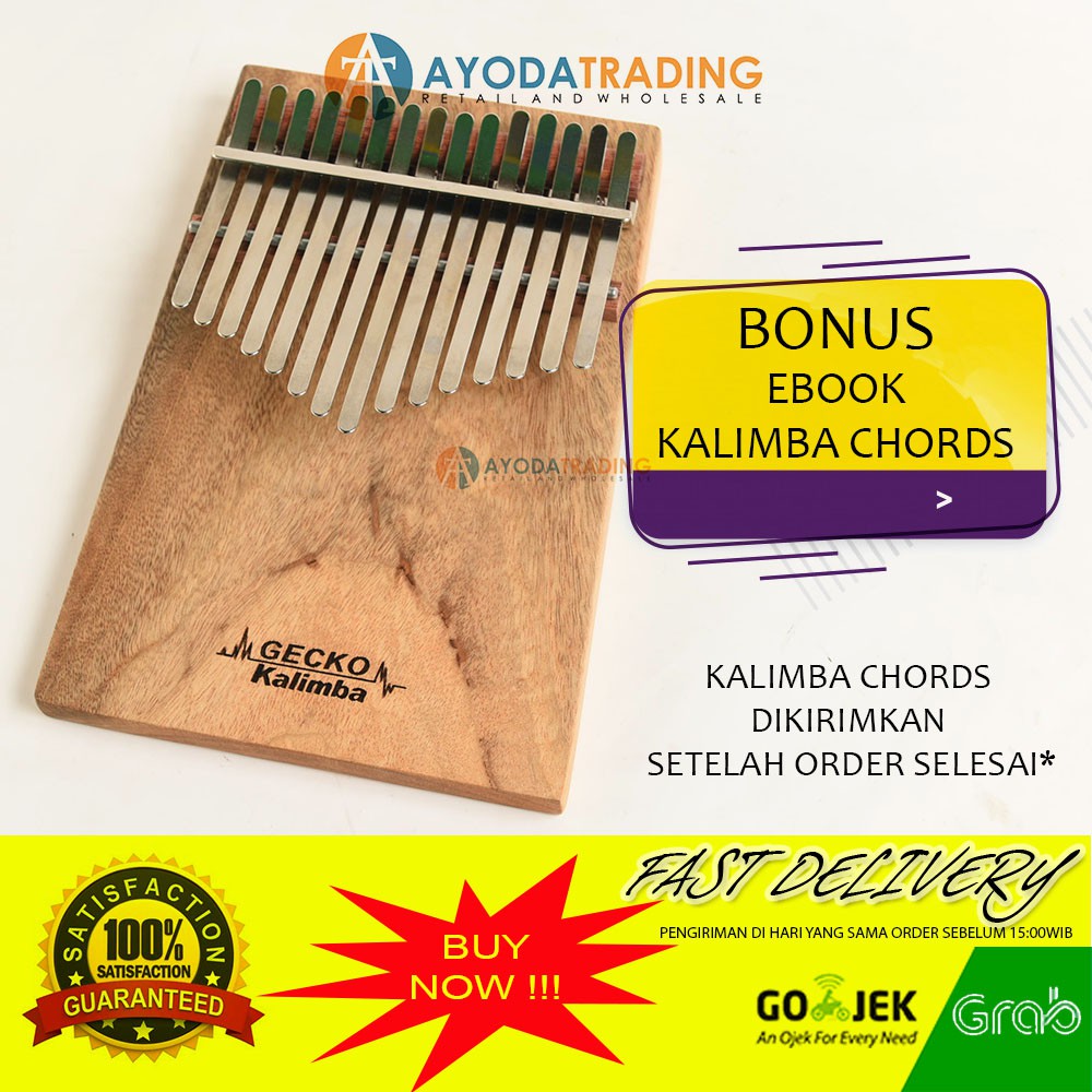 Gecko Kalimba K15CAP Original Alat Musik Tradisional