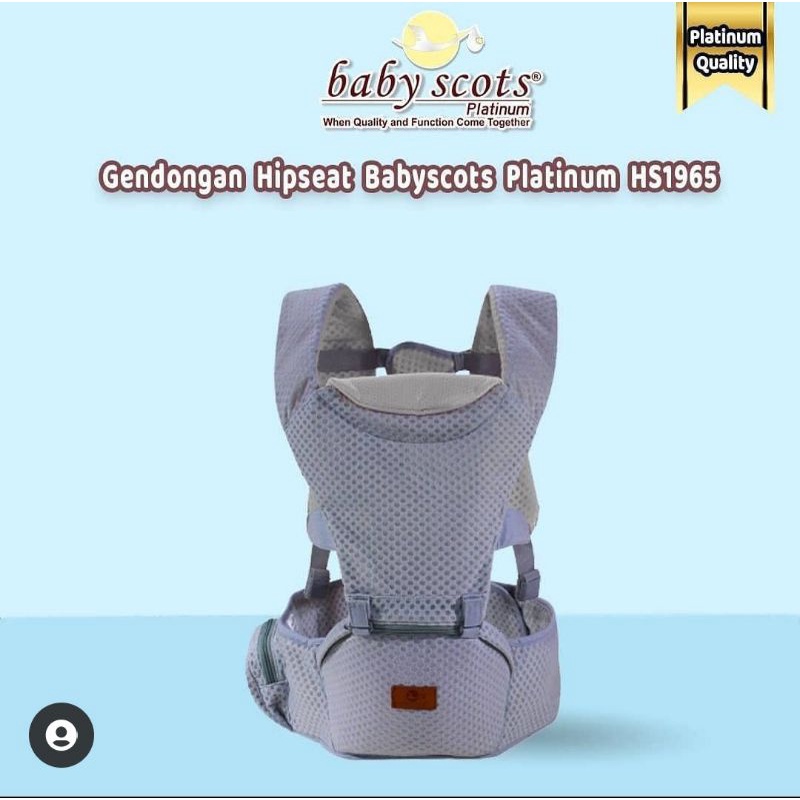 GENDONGAN HIPSEAT BABYSCOTS 1965