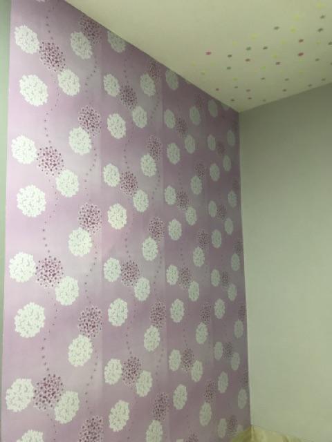 Genaris Wallpaper Dinding Sticker Wallpapaer Stiker 45cm X 5m Wallpeper Dandelion Pink