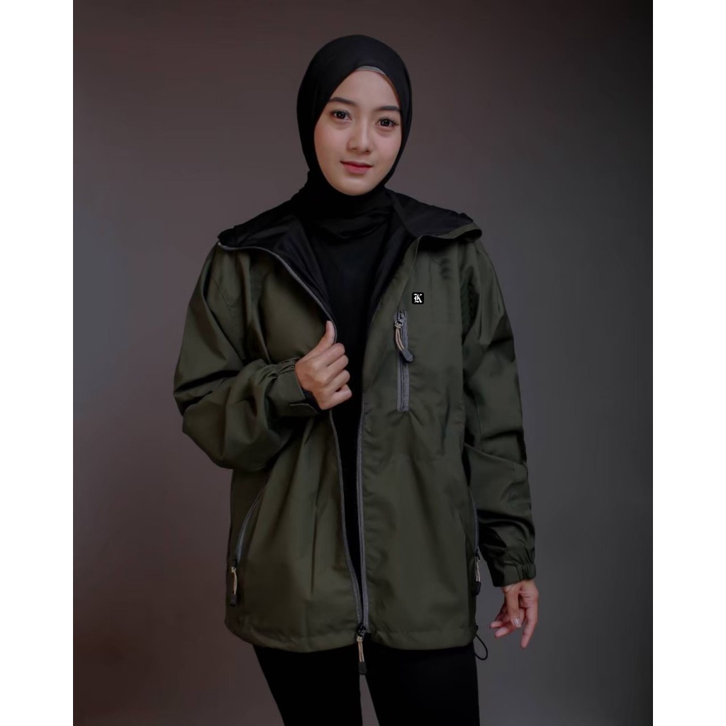 JAKET TASLAN  WP OUTDOOR WANITA JAKET GUNUNG PARASUT WATERPROOF ORIGINAL THE BOJIEL