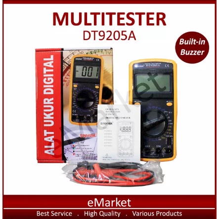 MULTITESTER DIGITAL AVOMETER MULTIMETER DT 9205 DT9205 NEW