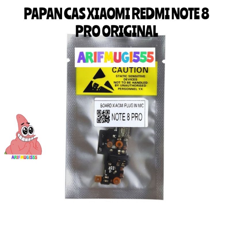 BOARD PAPAN CAS KONEKTOR CONEKTOR CHARGER XIAOMI REDMI NOTE 8 PRO ORIGINAL PLUG IN MIC