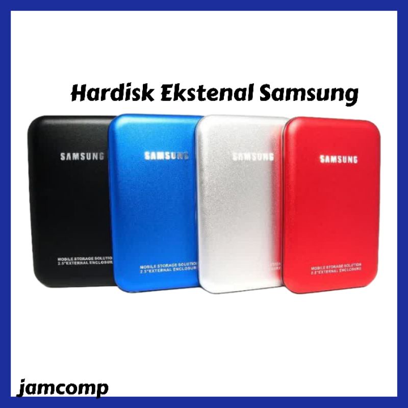 HARDISK EKSTERNAL 1TB SAMSUNG USB 2.0 BARU Free Pouch -HDD 1TB FOR LAPTOP NOTEBOOK PS