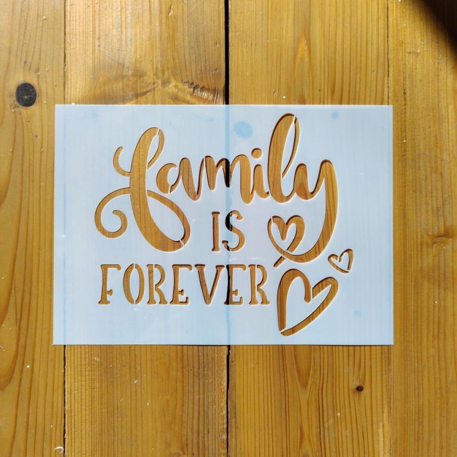 

Aneka Stencil Family Quote