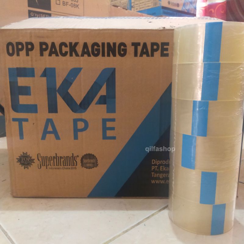 LAKBAN BENING EKA TAPE 45MM X 85 YARD &amp; 55 YARD - ISOLASI PLAKBAN ORIGINAL